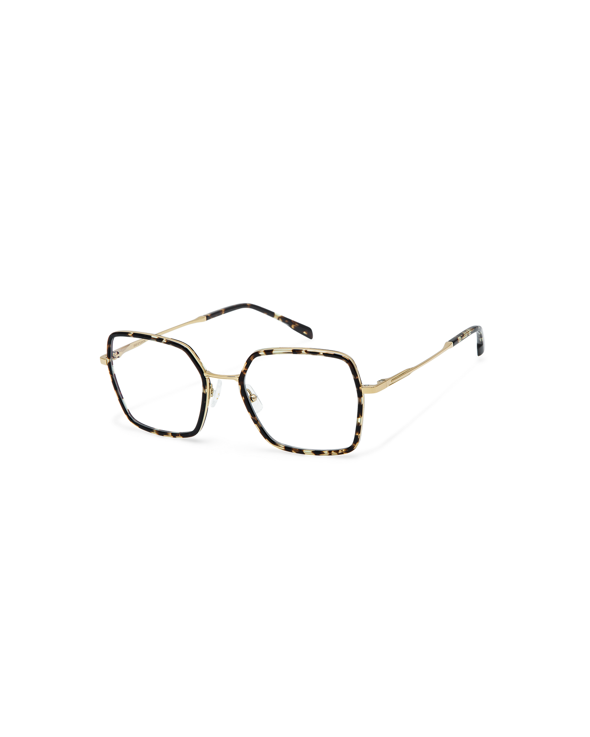 ORIX: Geométricas Titanio-Acetato Havana optical glasses by GIGI STUDIOS 10860