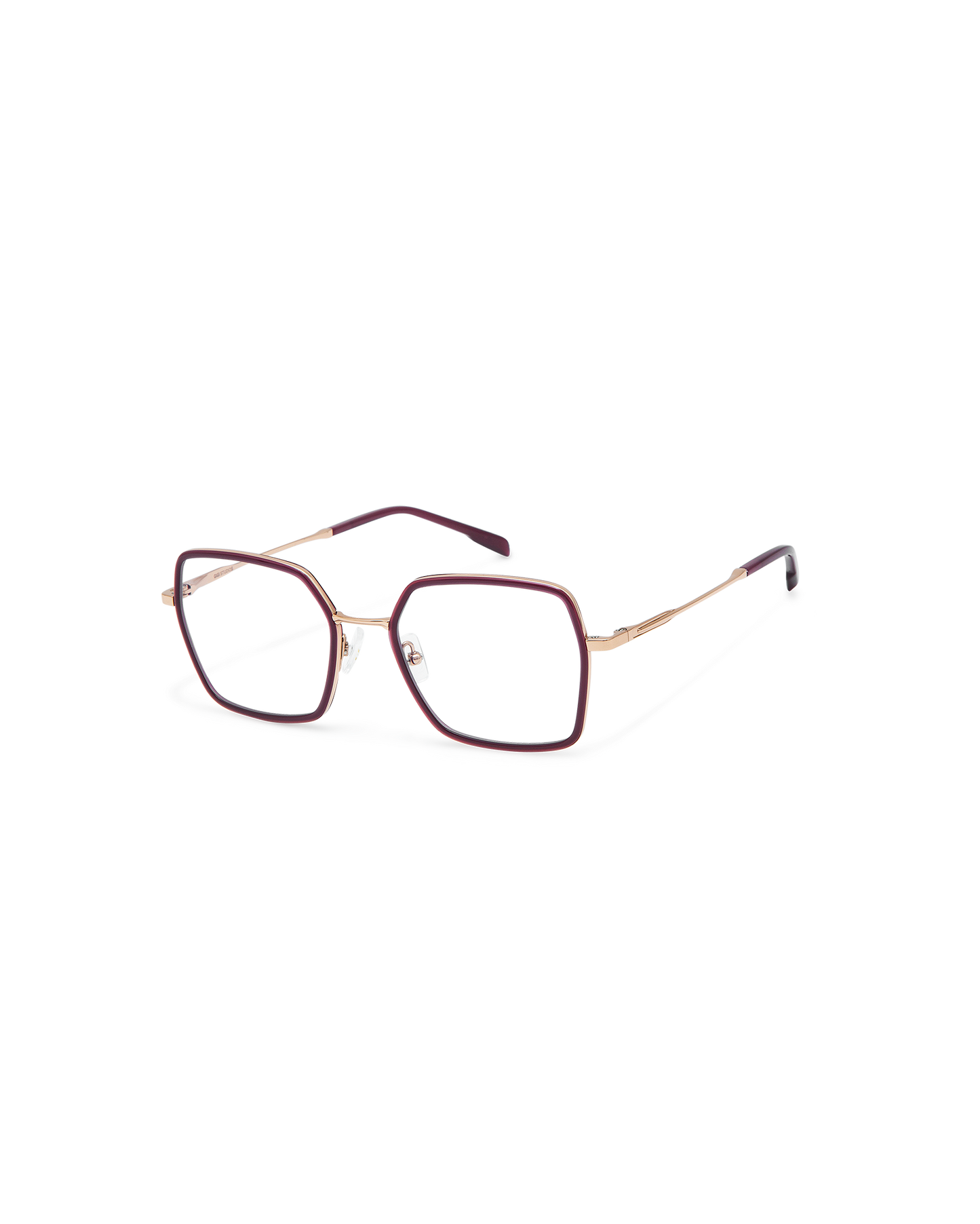 ORIX: Geométricas Titanio-Acetato Rojo optical glasses by GIGI STUDIOS 10864