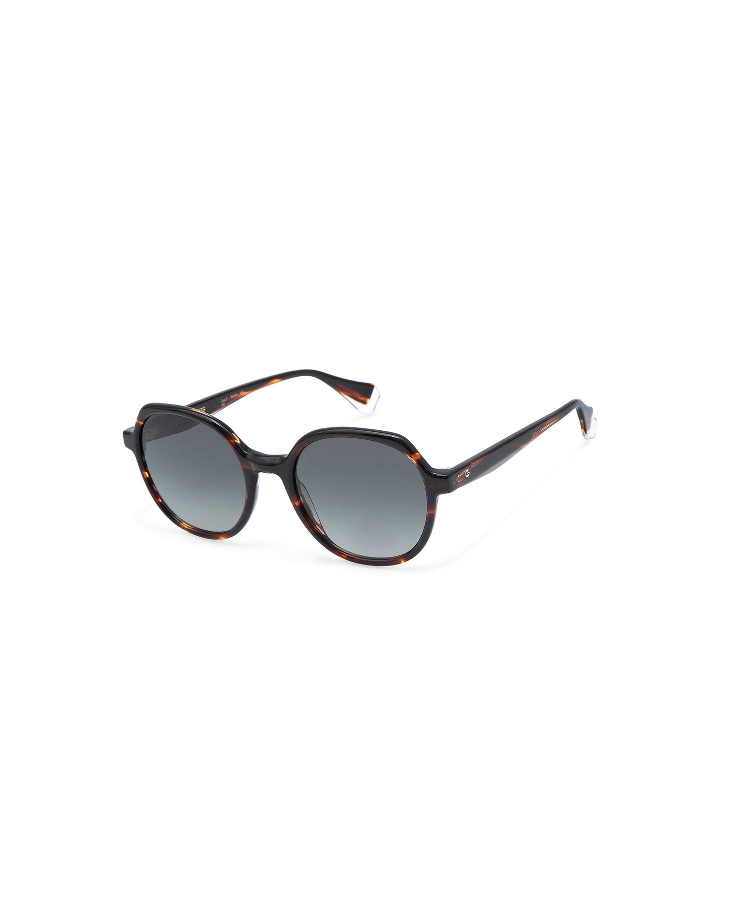 VAUGHN: Redondas Acetato Havana sunglasses by GIGI STUDIOS 7778