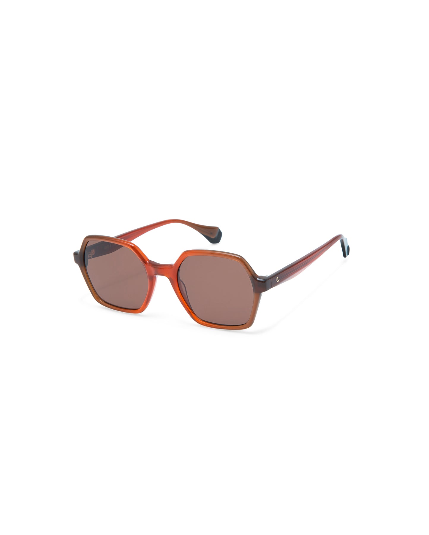 SKYLER: Geométricas Acetato Rojo sunglasses by GIGI STUDIOS 4297