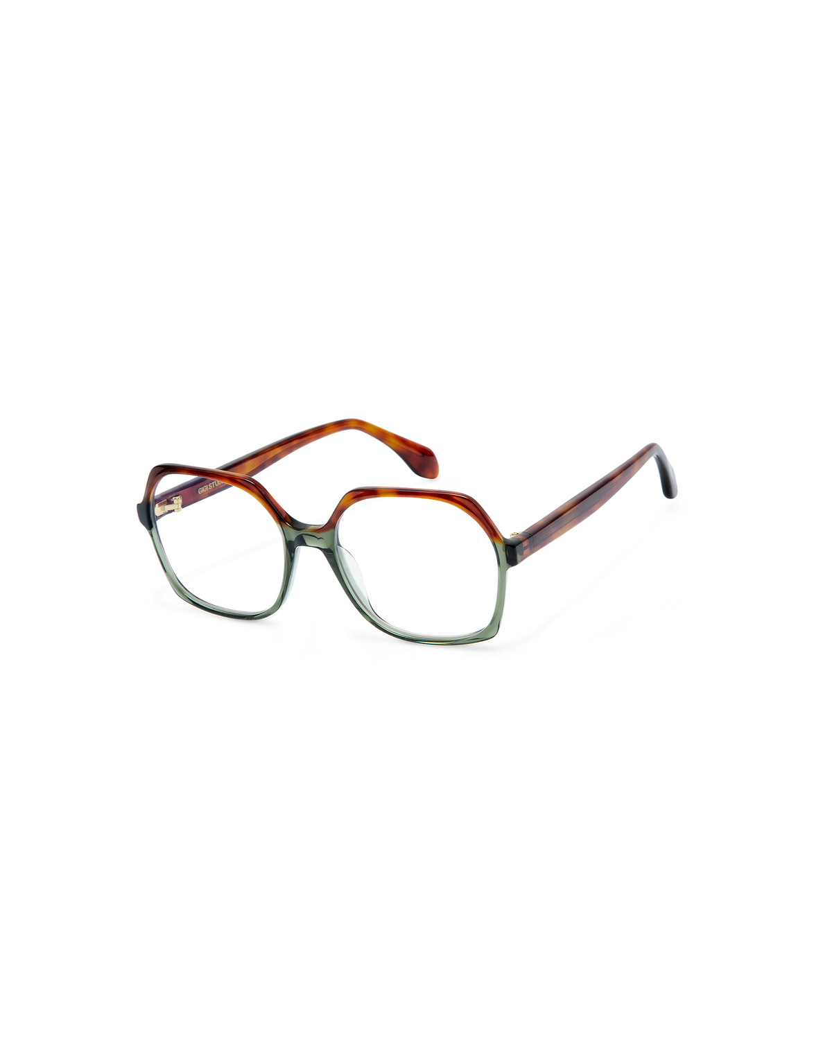 EYA: Geométricas Acetato Verde optical glasses by GIGI STUDIOS 8887