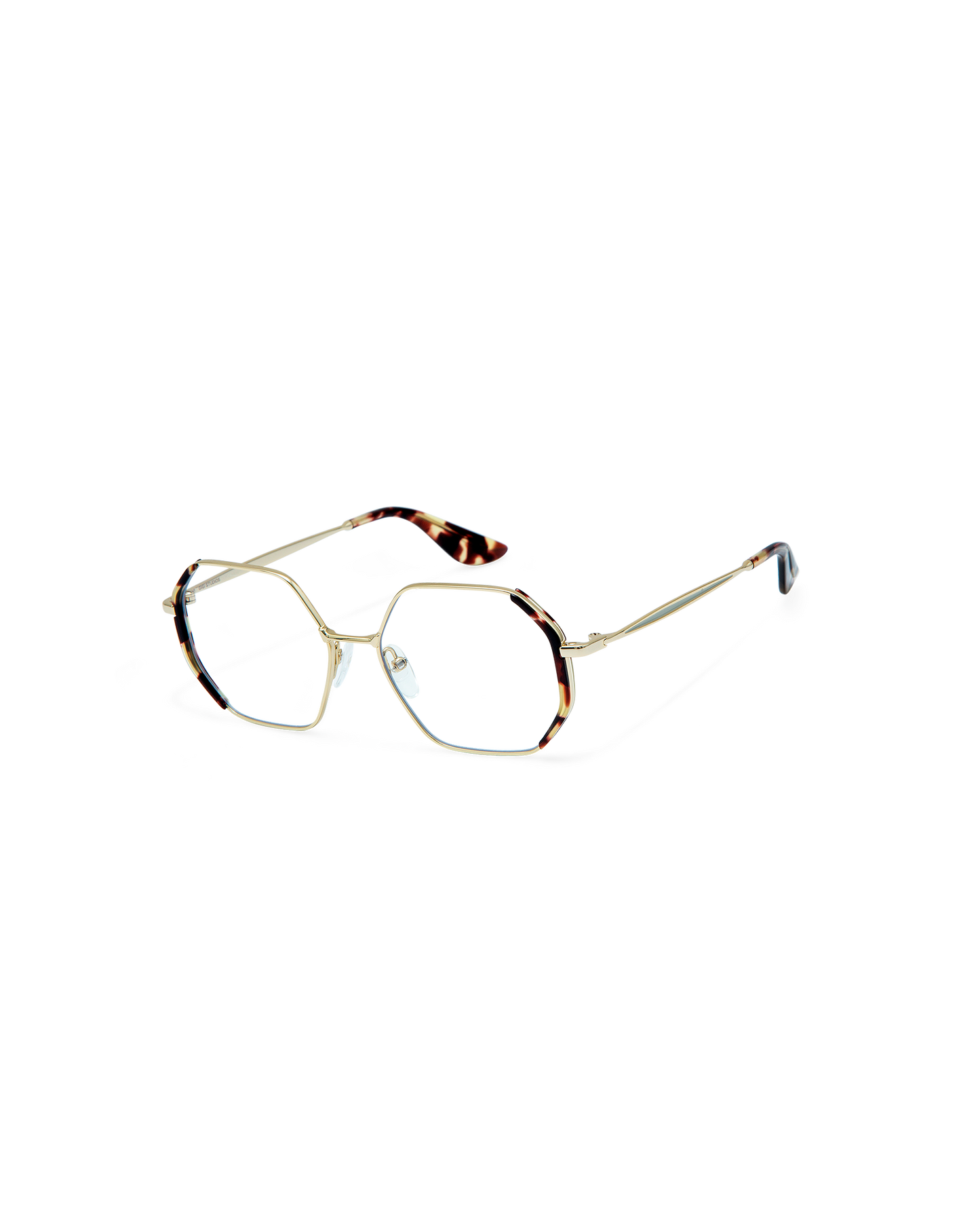 LIA: Geométricas Acetato-Metal Havana optical glasses by GIGI STUDIOS 8906