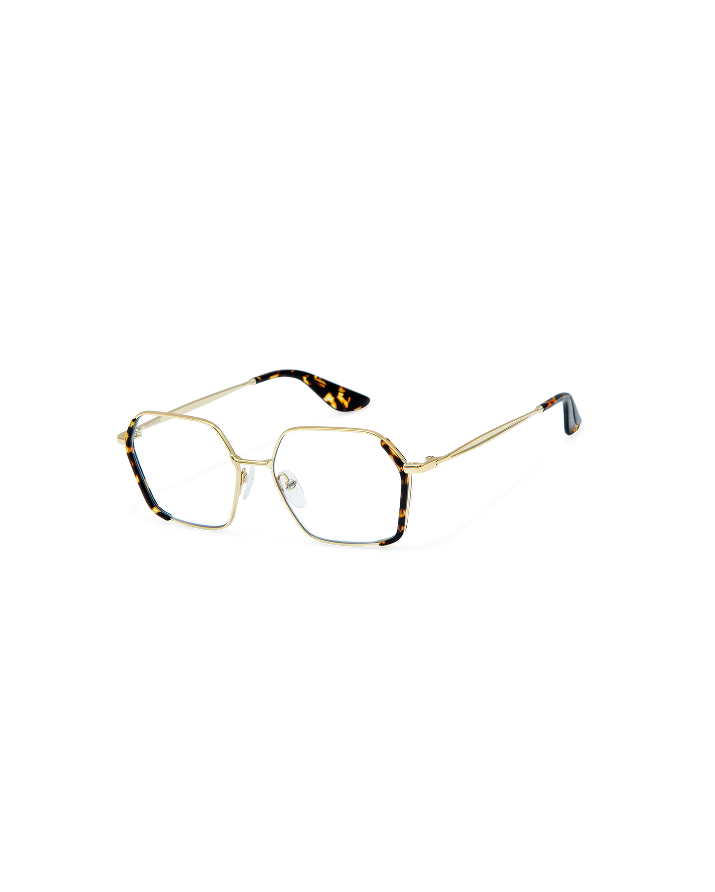 ONA: Geométricas Acetato-Metal Havana optical glasses by GIGI STUDIOS 8909