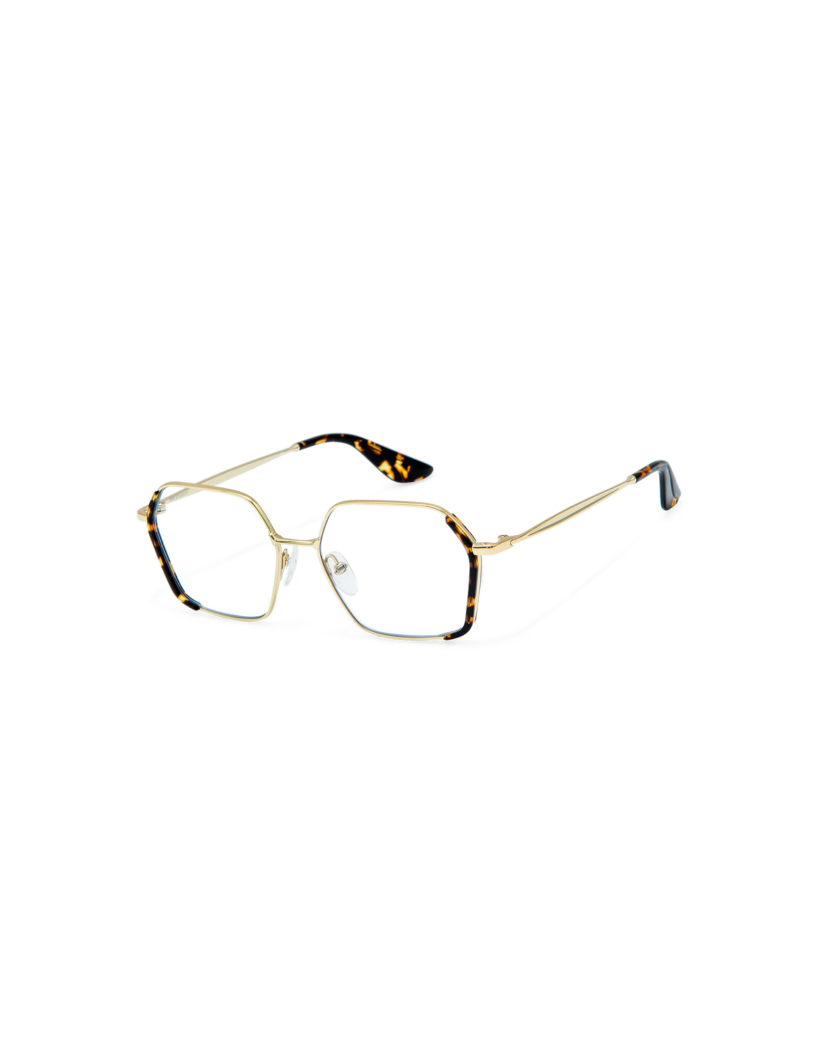 ONA: Geométricas Acetato-Metal Havana optical glasses by GIGI STUDIOS 8909