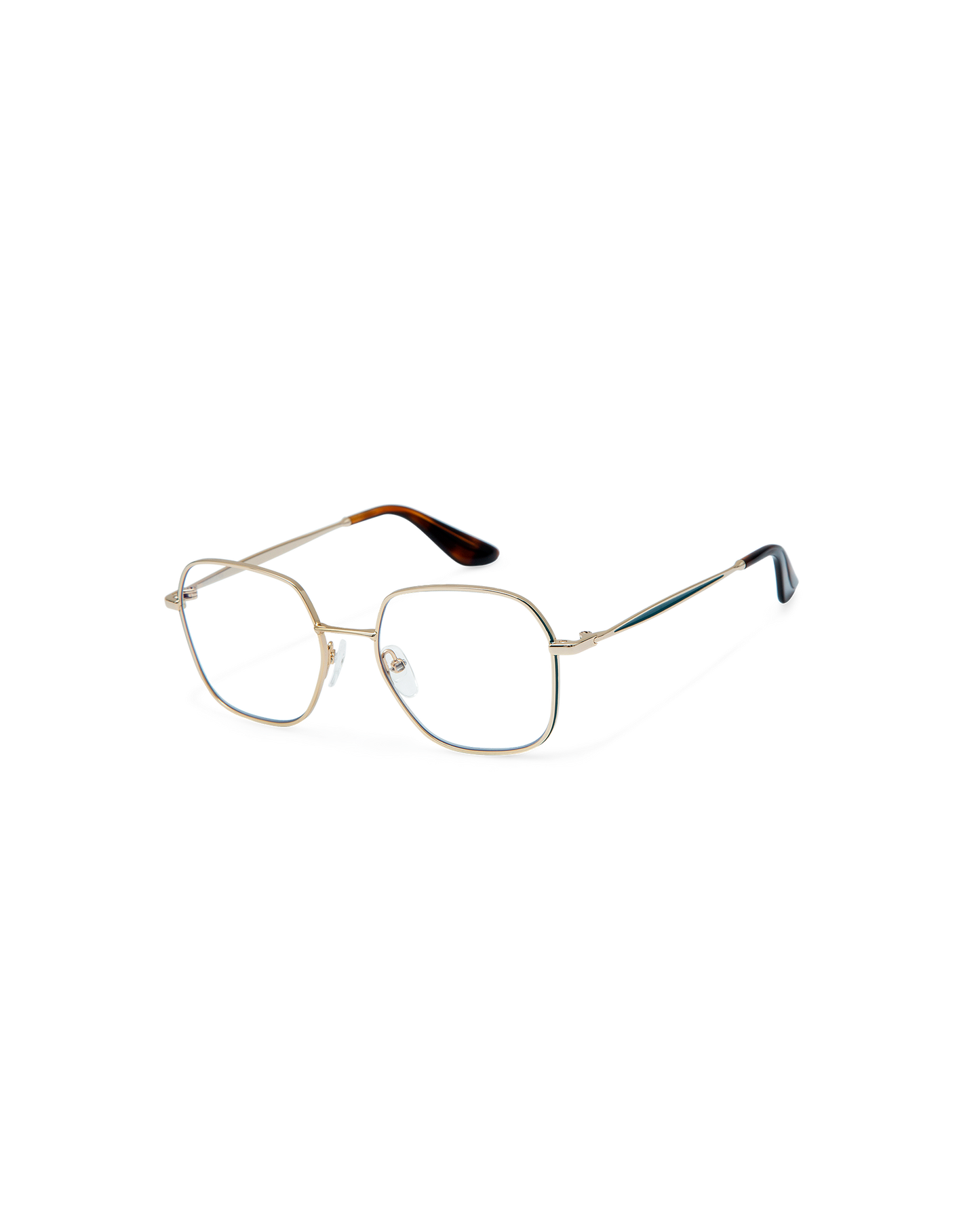AYA: Geométricas Acetato-Metal Azul optical glasses by GIGI STUDIOS 8915