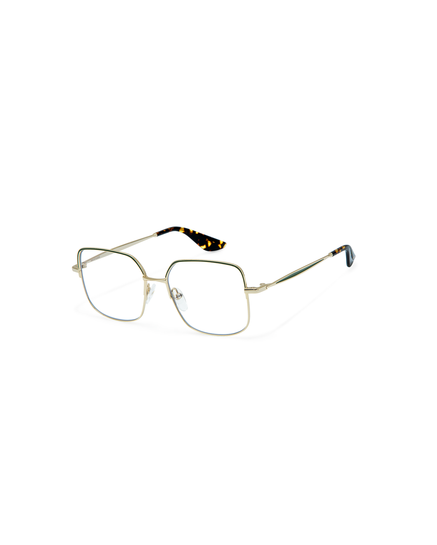 SIA: Cuadrada Acetato-Metal Verde optical glasses by GIGI STUDIOS 8917