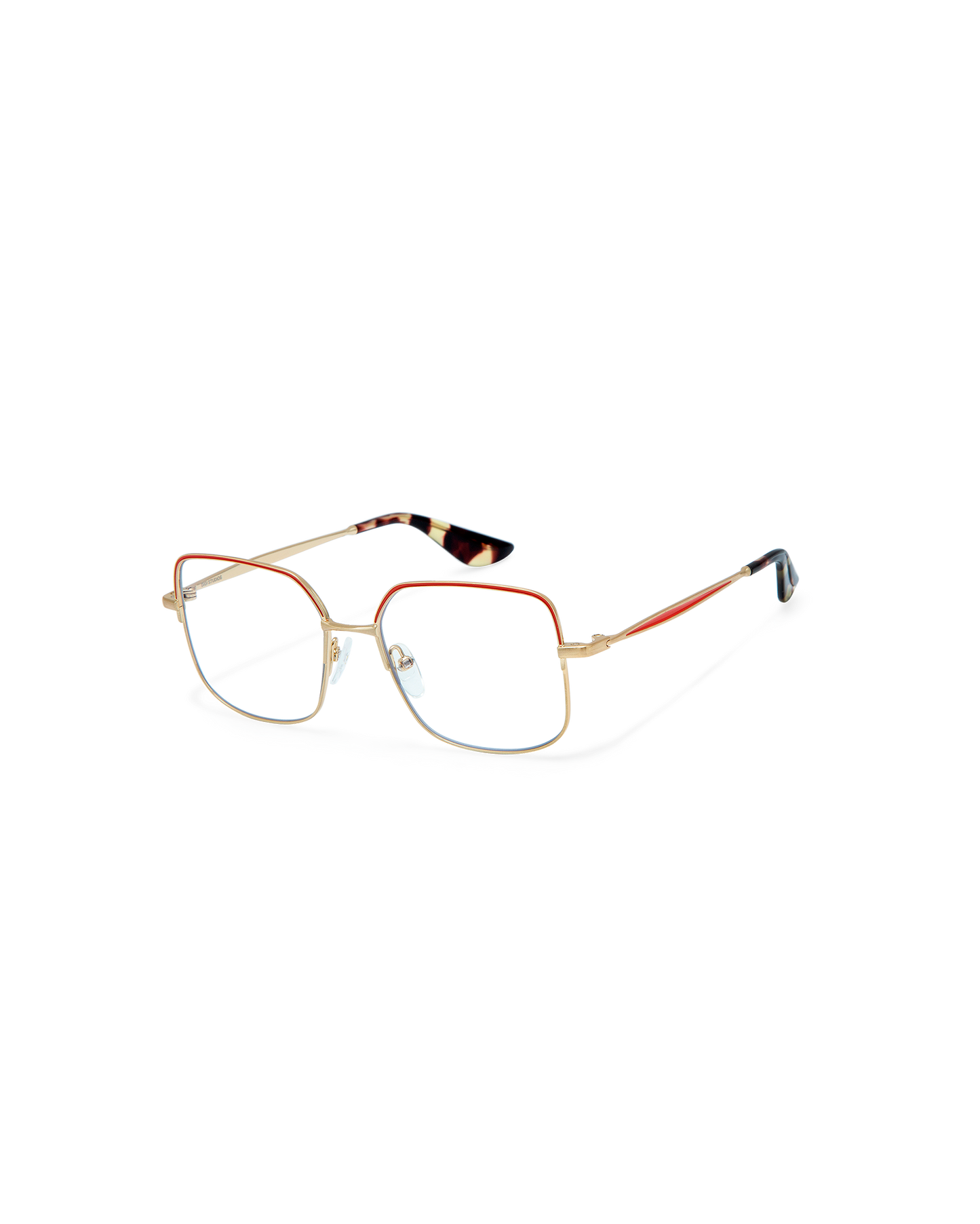 SIA: Cuadrada Acetato-Metal Rojo optical glasses by GIGI STUDIOS 8919