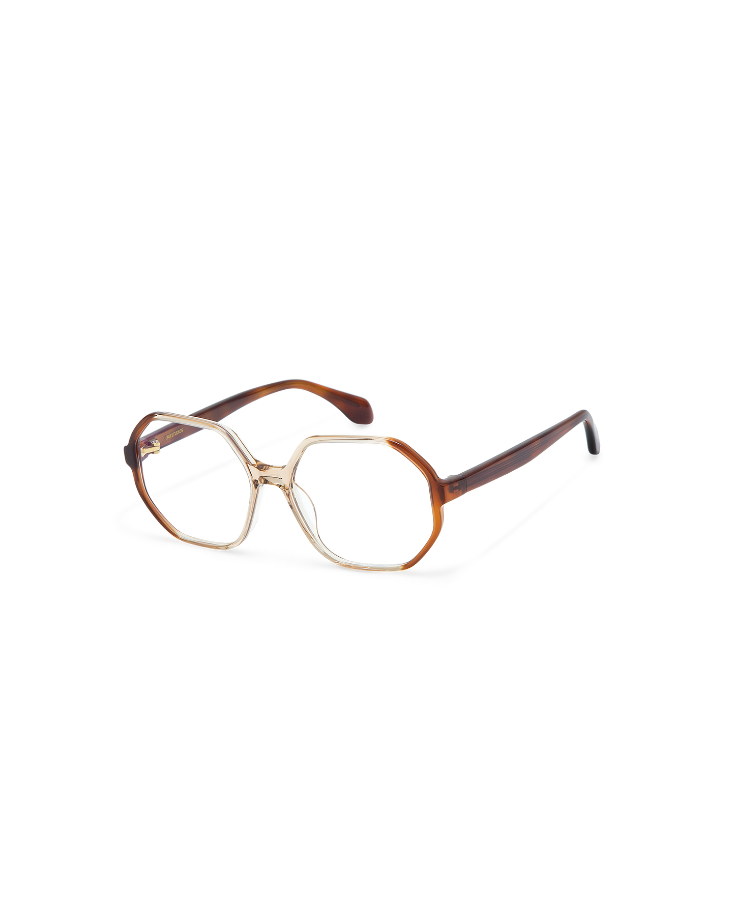 NIA: Geométricas Acetato Marrón optical glasses by GIGI STUDIOS 10904