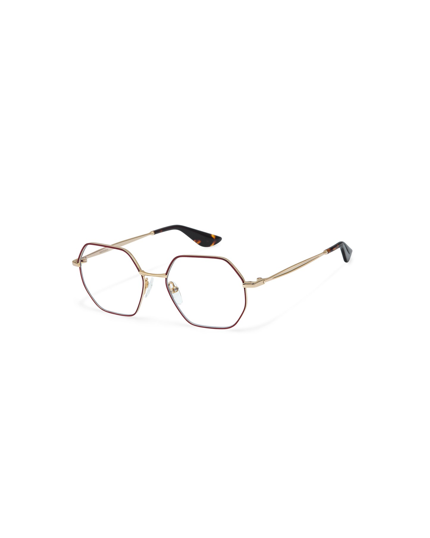 INA: Geométricas Metal Rojo optical glasses by GIGI STUDIOS 10936