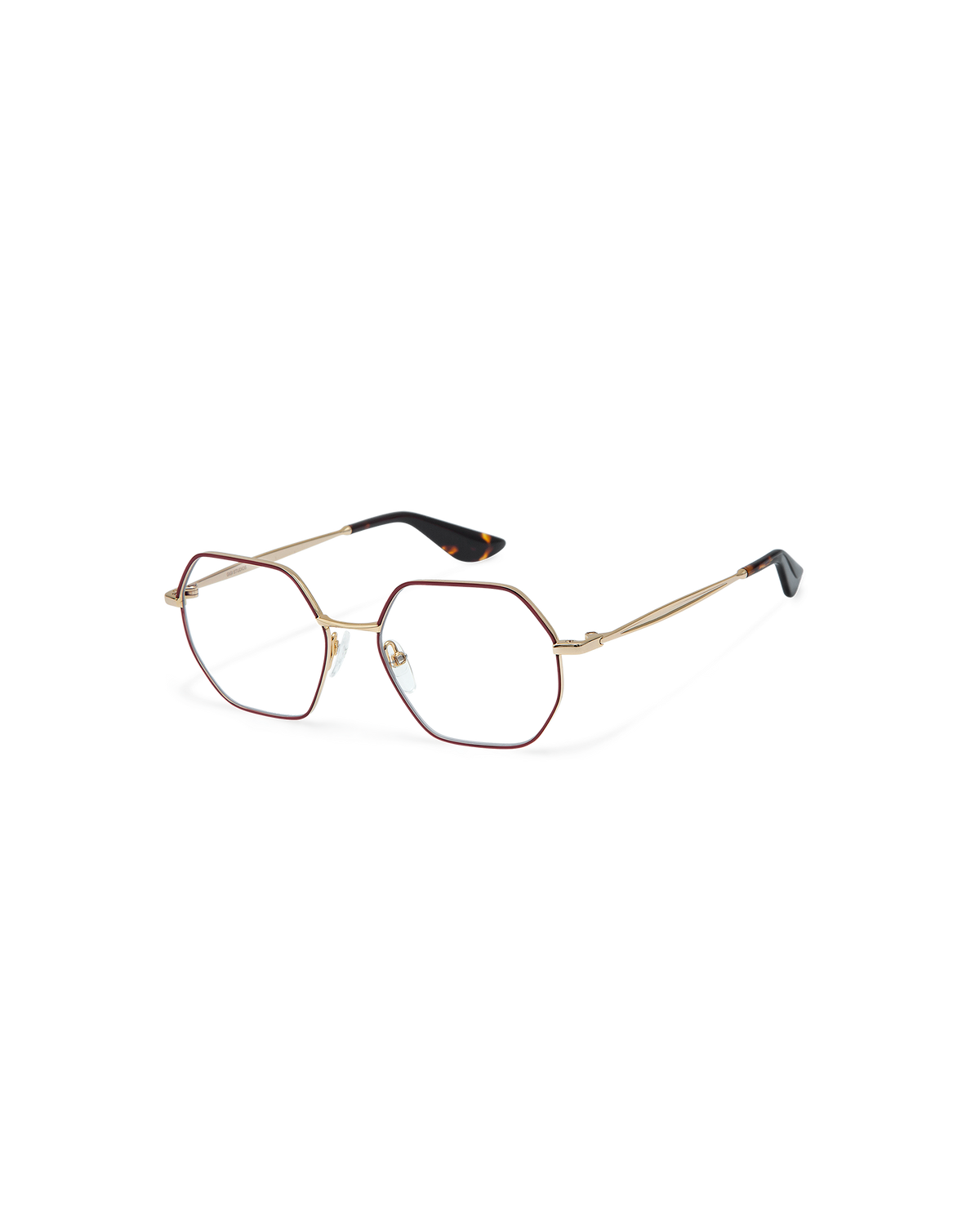 INA: Geométricas Metal Rojo optical glasses by GIGI STUDIOS 10936