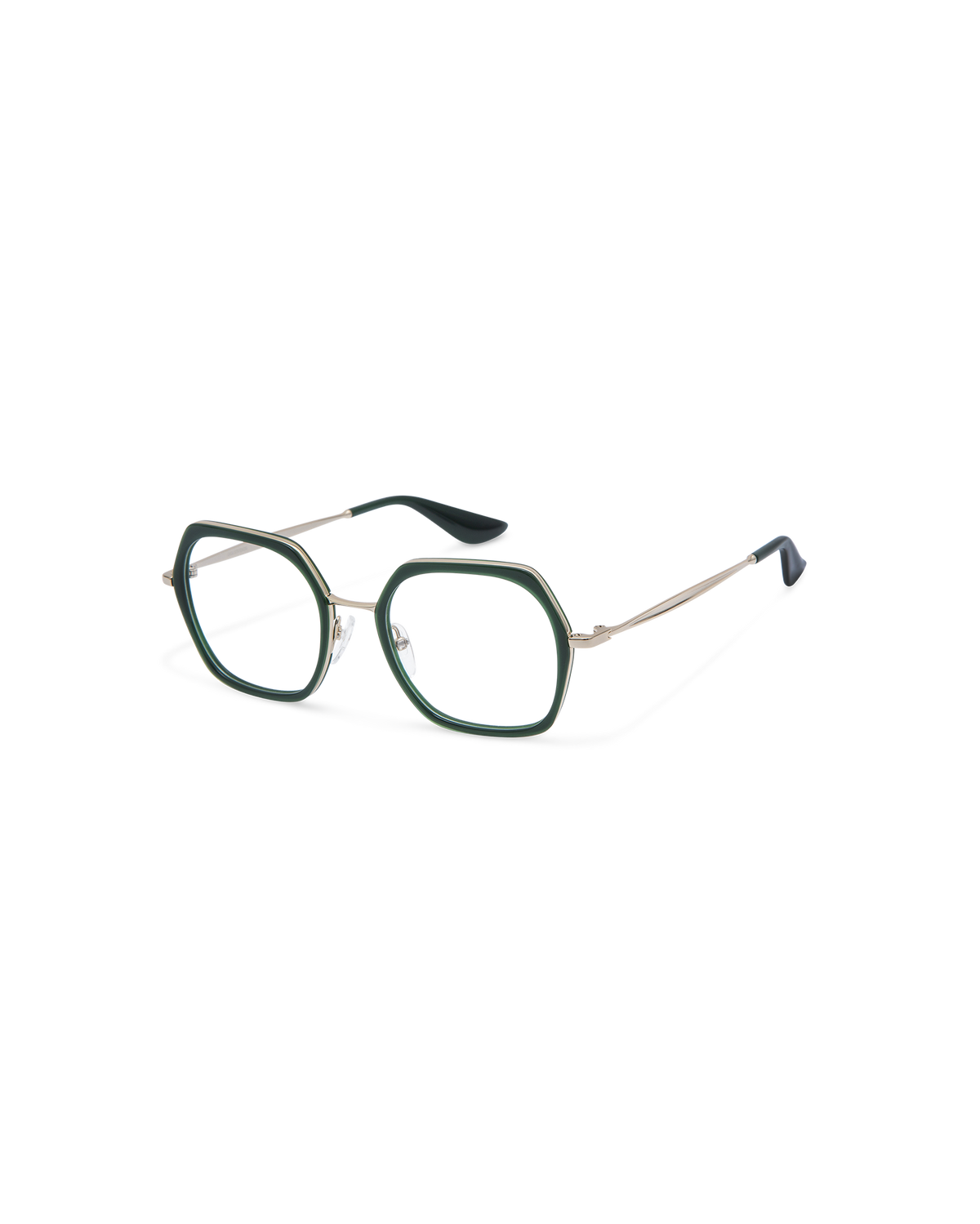 MIN: Geométricas Acetato-Metal Verde optical glasses by GIGI STUDIOS 13866