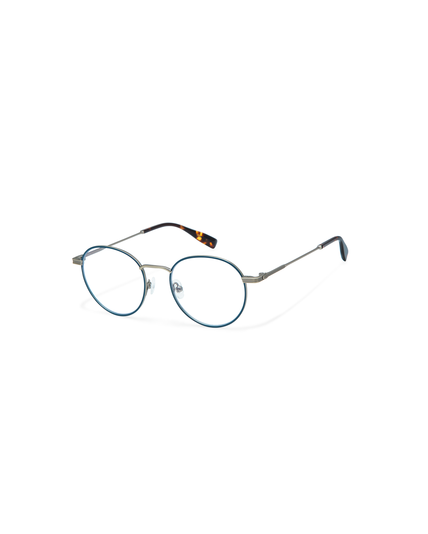 QUARTZ: Redondas Metal Azul optical glasses by GIGI STUDIOS 10532