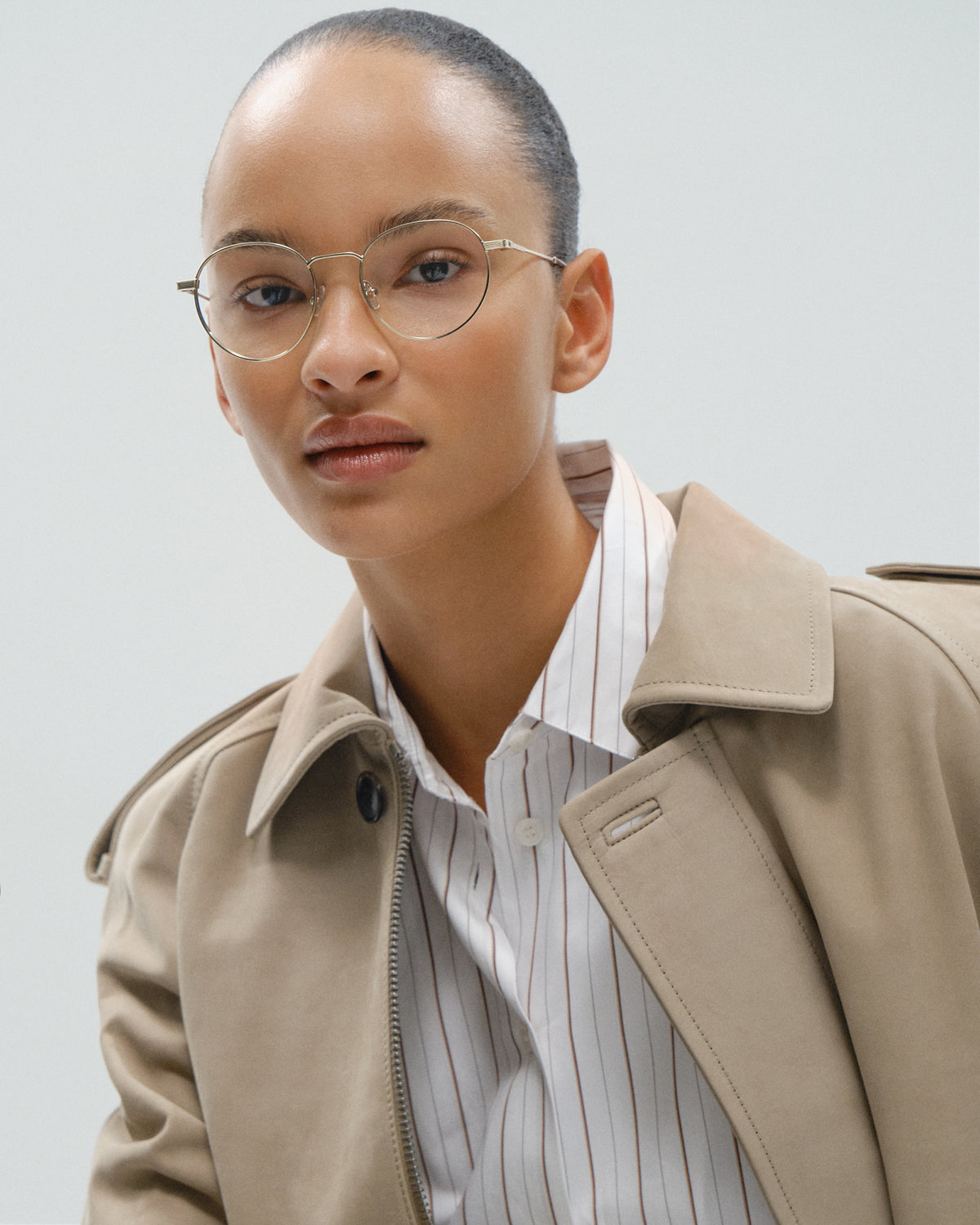 QUARTZ: Redondas Metal Doré optical glasses by GIGI STUDIOS 11436