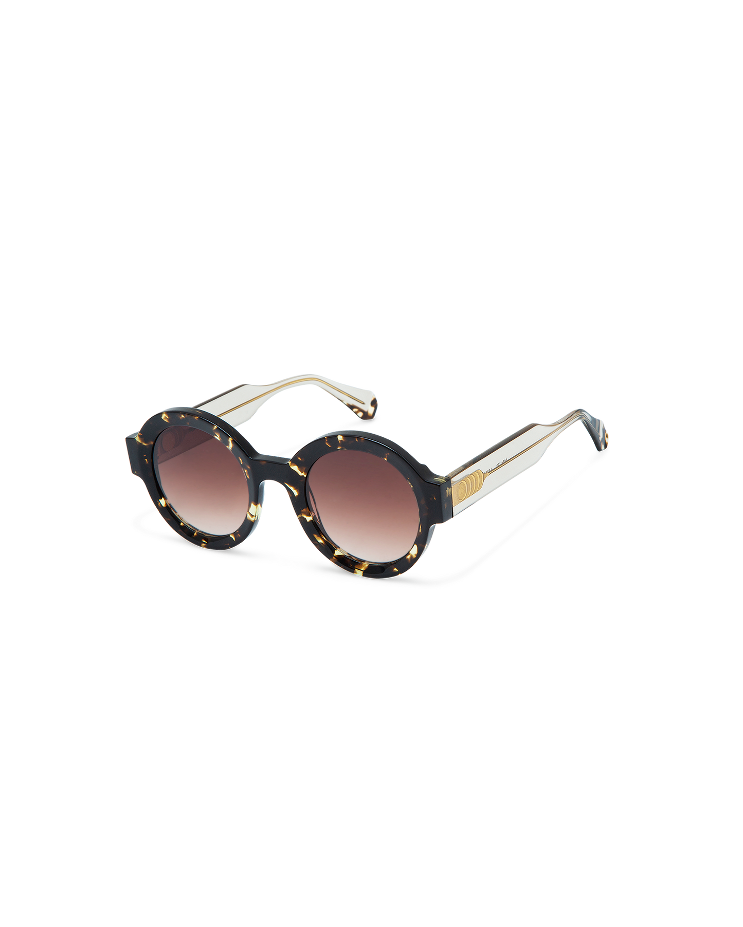 LAURA: Redondas Acetato Havana sunglasses by GIGI STUDIOS 10538