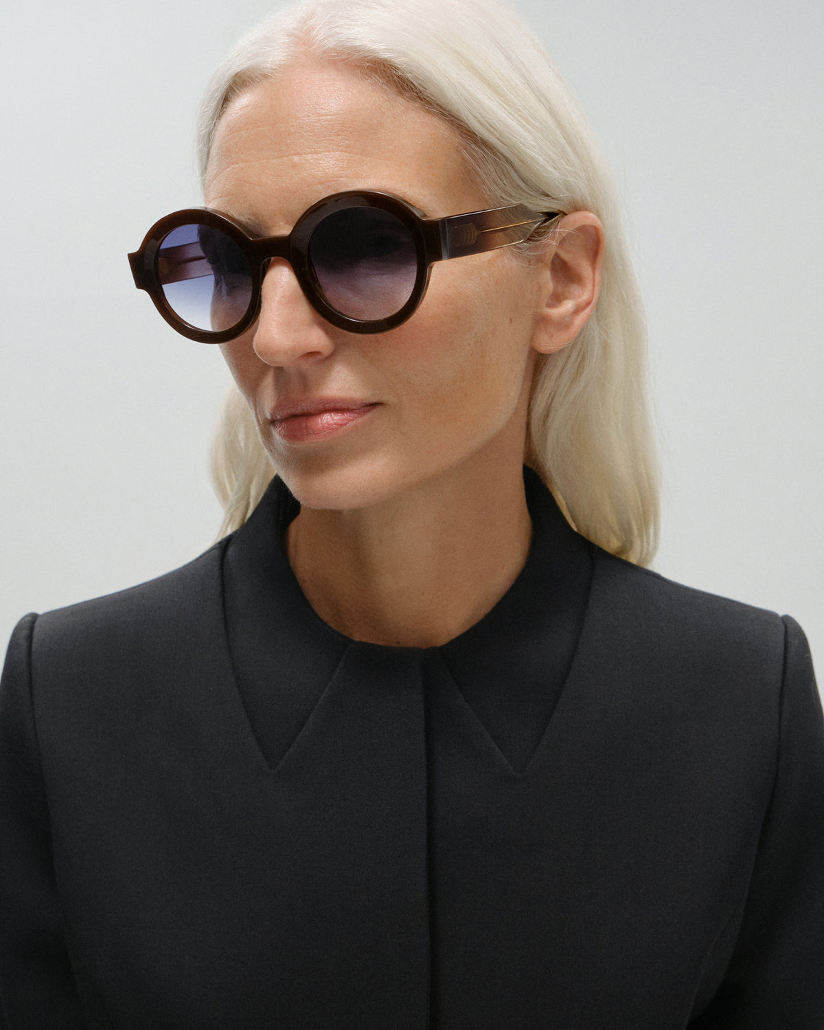 LAURA: Redondas Acetato Marrón sunglasses by GIGI STUDIOS 11437