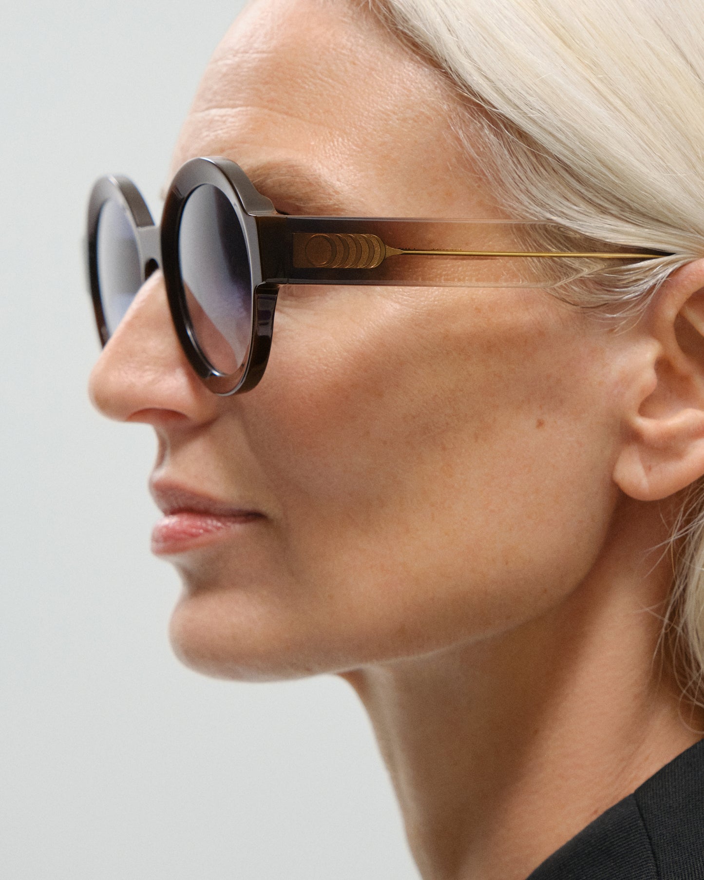 LAURA: Redondas Acetato Marrón sunglasses by GIGI STUDIOS 11438