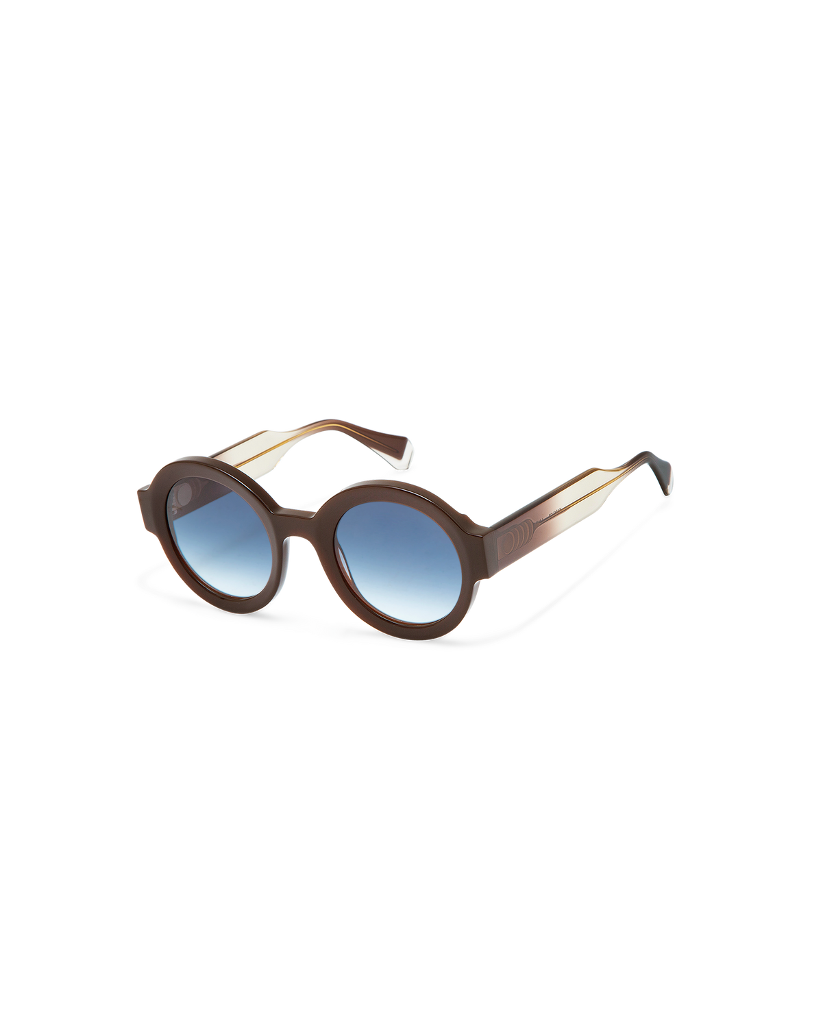 LAURA: Redondas Acetato Marrón sunglasses by GIGI STUDIOS 10540
