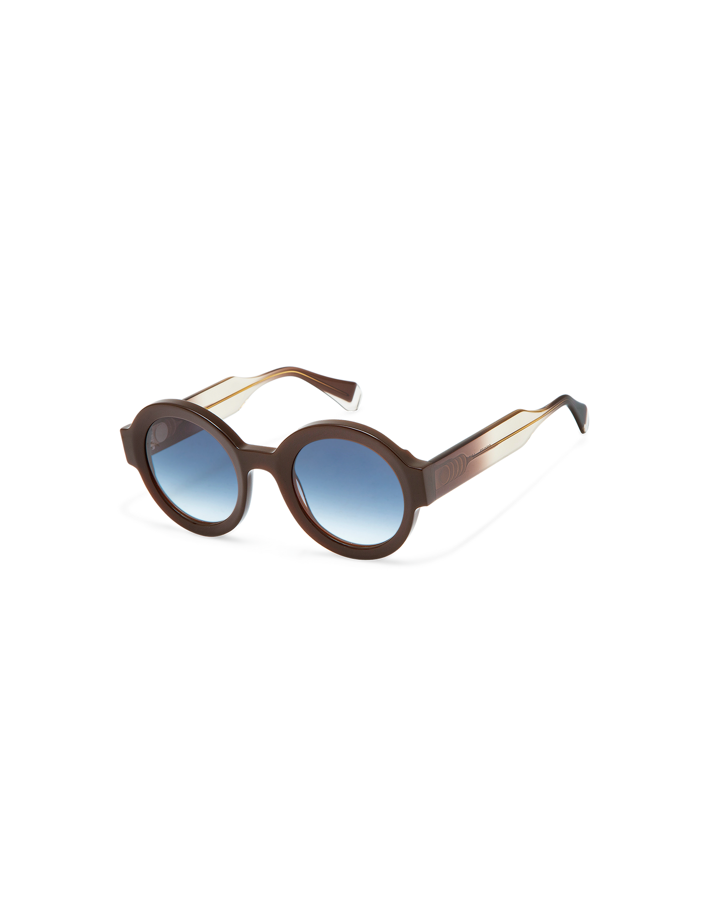 LAURA: Redondas Acetato Marrón sunglasses by GIGI STUDIOS 10540