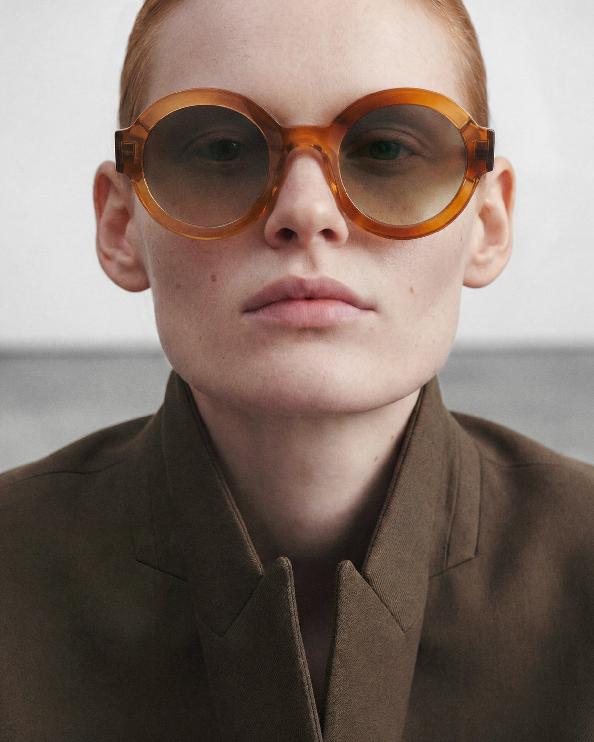 LAURA: Redondas Acetato Marrón sunglasses by GIGI STUDIOS 14192