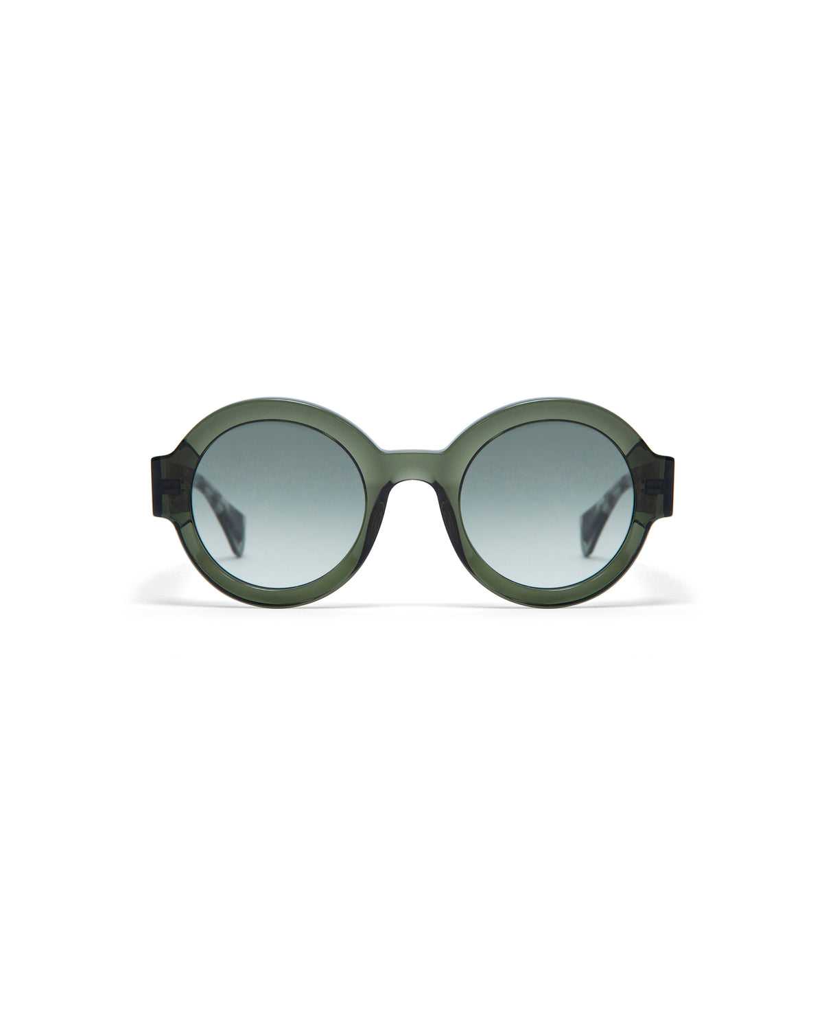 LAURA: Redondas Acetato Verde sunglasses by GIGI STUDIOS 1653