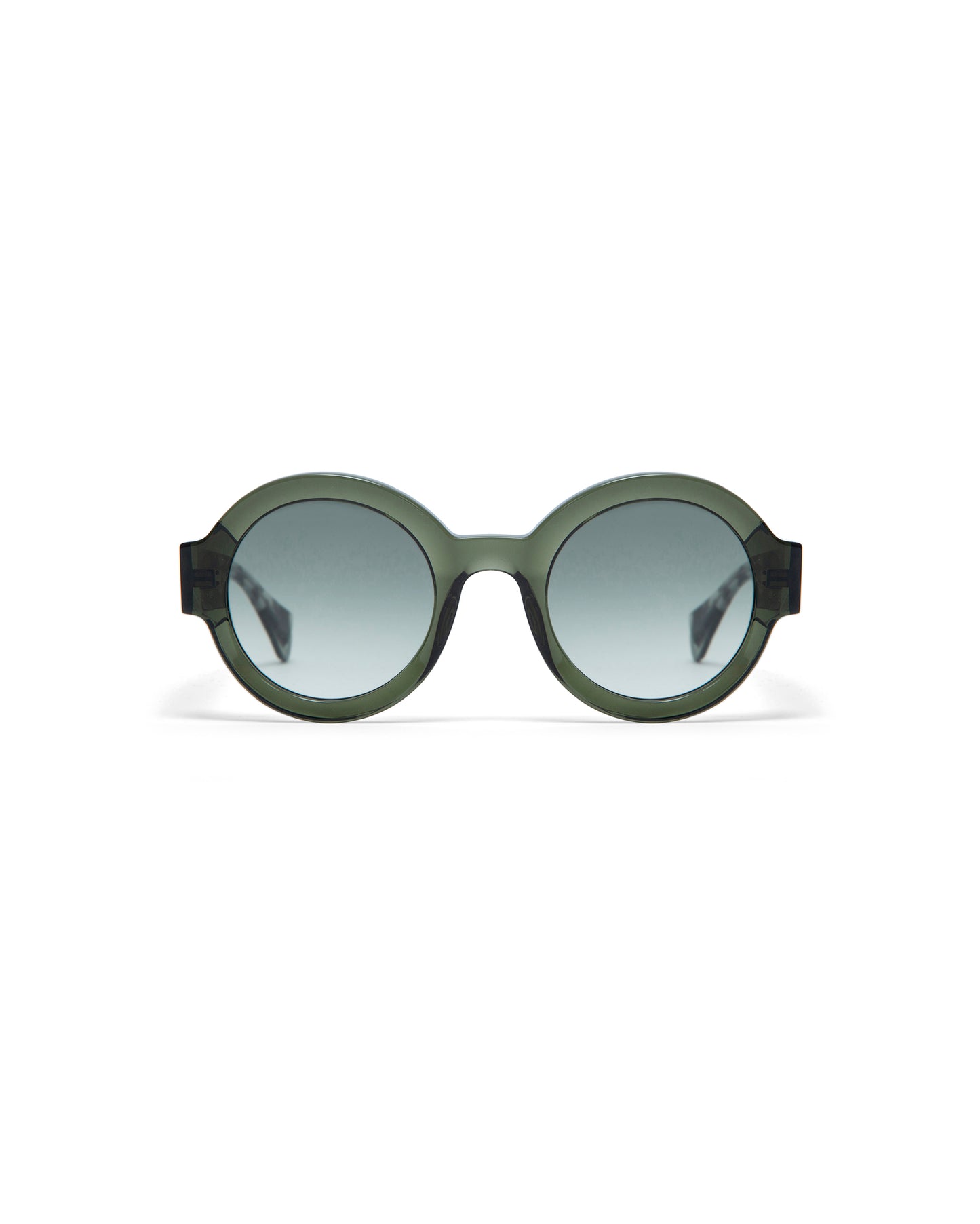 LAURA: Redondas Acetato Verde sunglasses by GIGI STUDIOS 1653