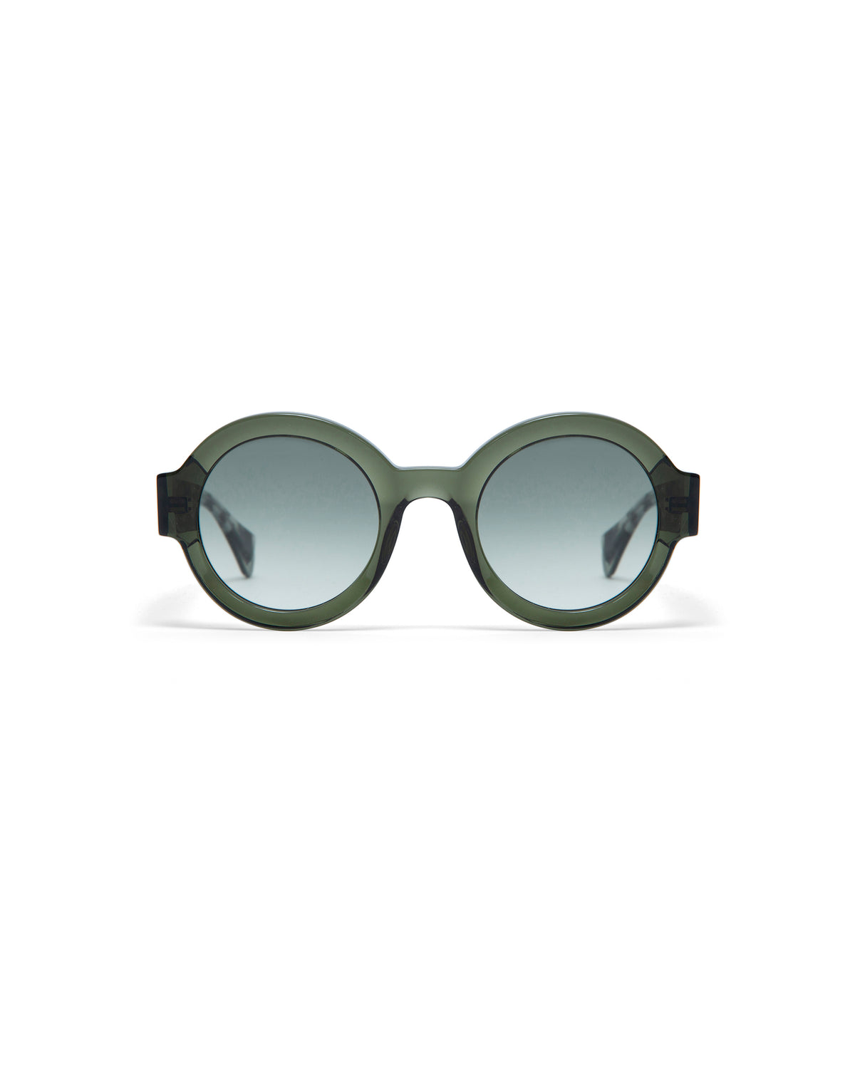 LAURA: Redondas Acetato Verde sunglasses by GIGI STUDIOS 1653