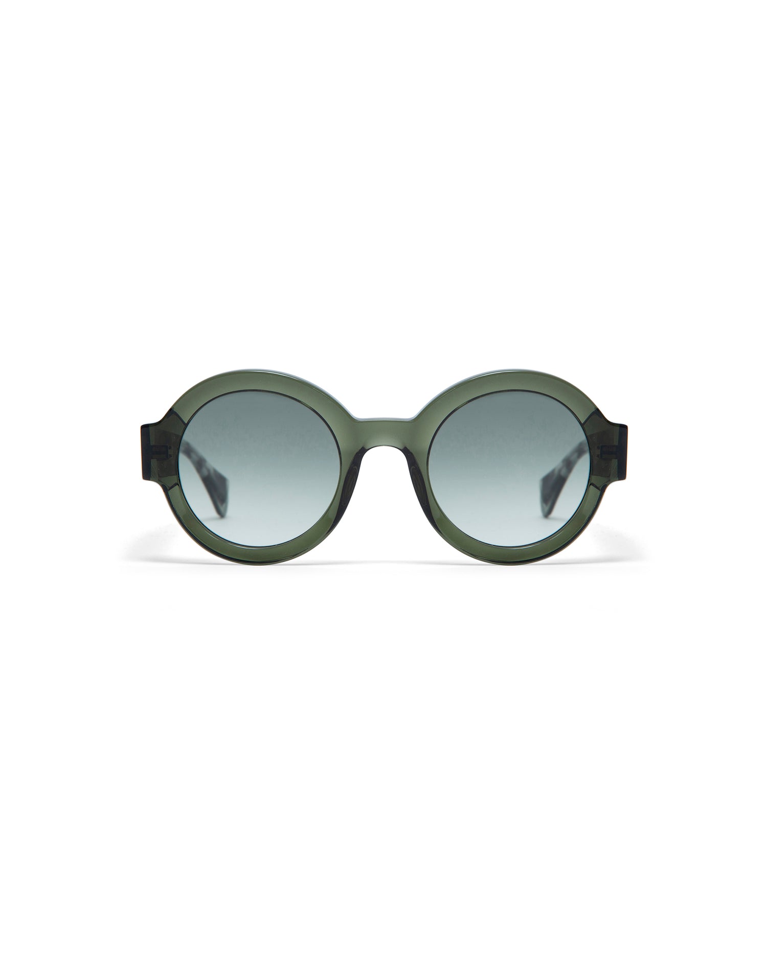 LAURA: Redondas Acetato Verde sunglasses by GIGI STUDIOS 1653