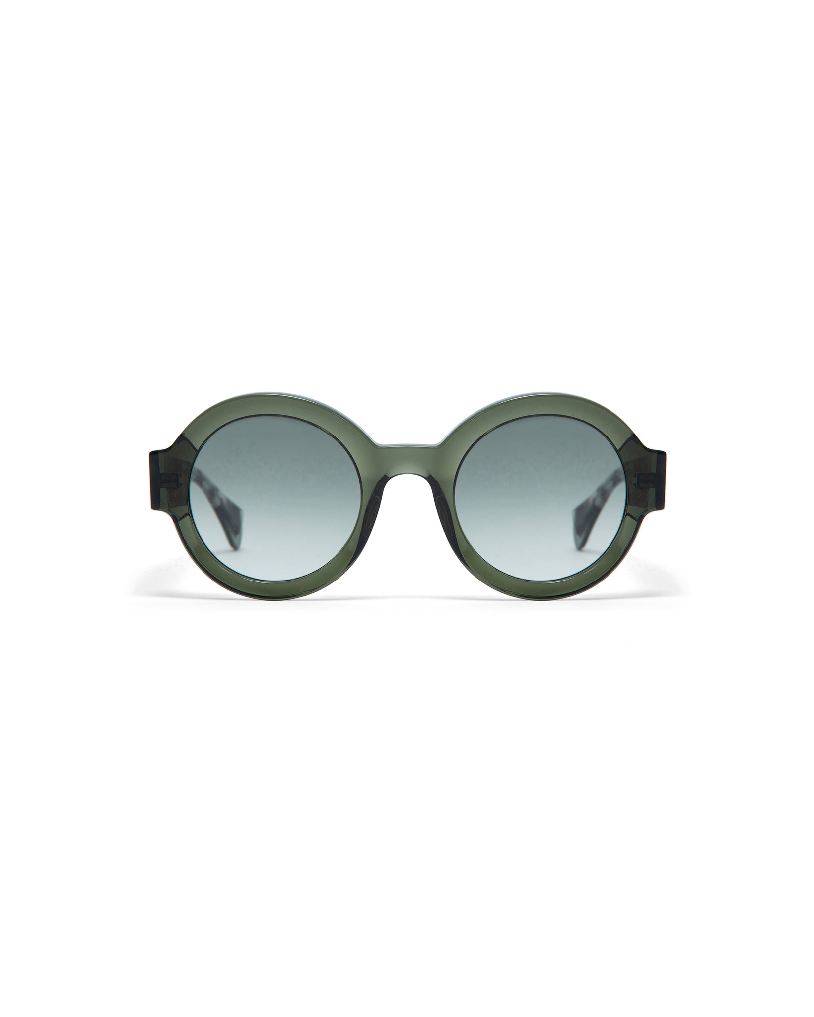 LAURA: Redondas Acetato Verde sunglasses by GIGI STUDIOS 1653