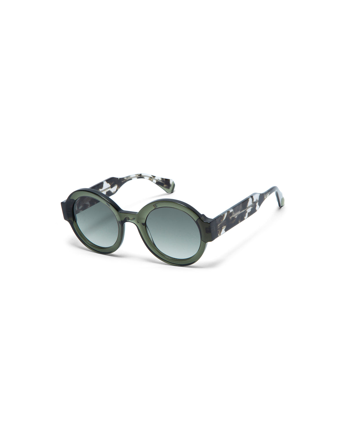 LAURA: Redondas Acetato Verde sunglasses by GIGI STUDIOS 1654