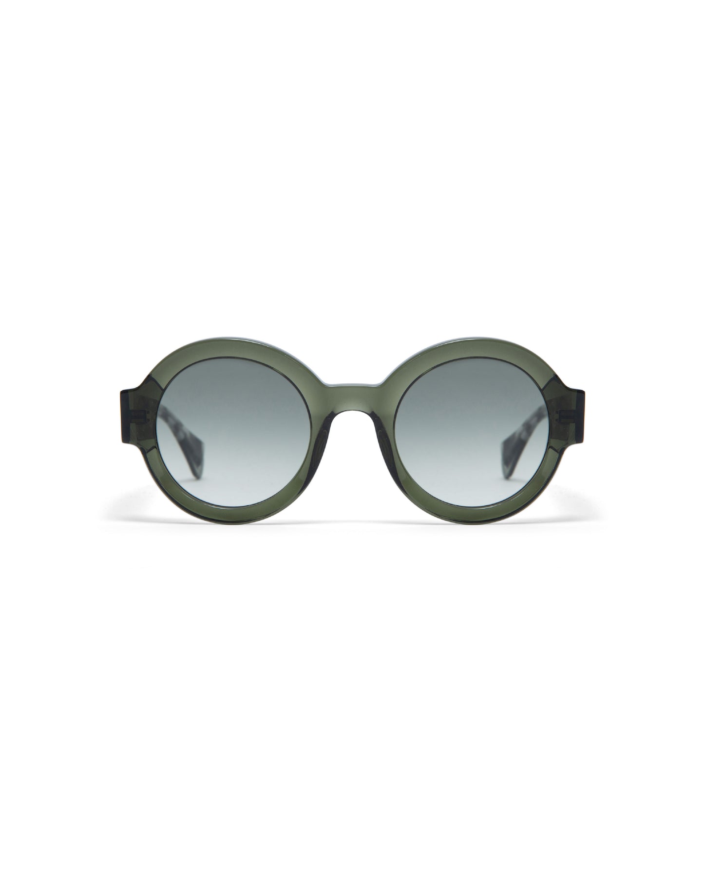 LAURA: Redondas Acetato Verde sunglasses by GIGI STUDIOS 1682