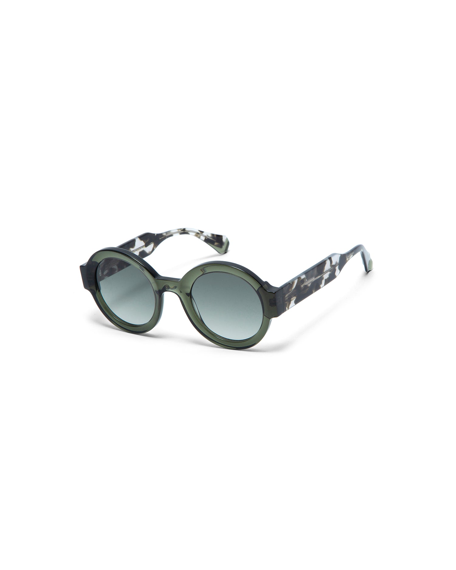 LAURA: Redondas Acetato Verde sunglasses by GIGI STUDIOS 1684