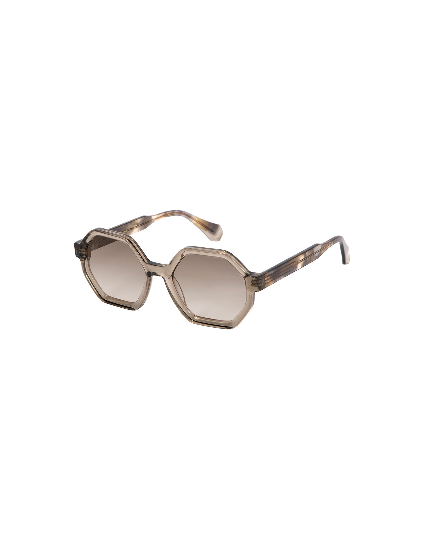SHIRLEY: Geométricas Acetato Marrón sunglasses by GIGI STUDIOS 1694