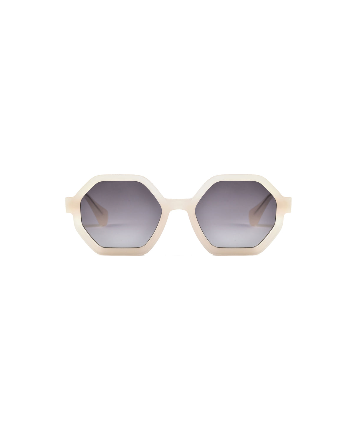 SHIRLEY: Geométricas Acetato Blanco sunglasses by GIGI STUDIOS 1717