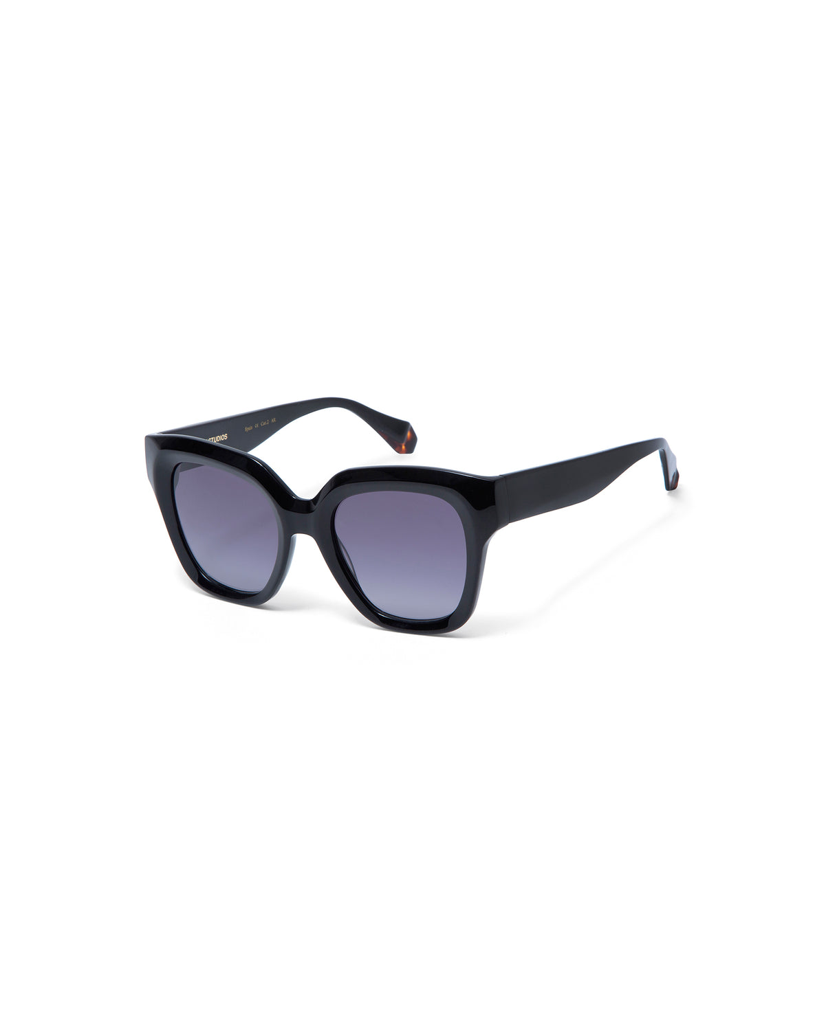 LOUISE: Cuadrada Acetato Noir sunglasses by GIGI STUDIOS 1745
