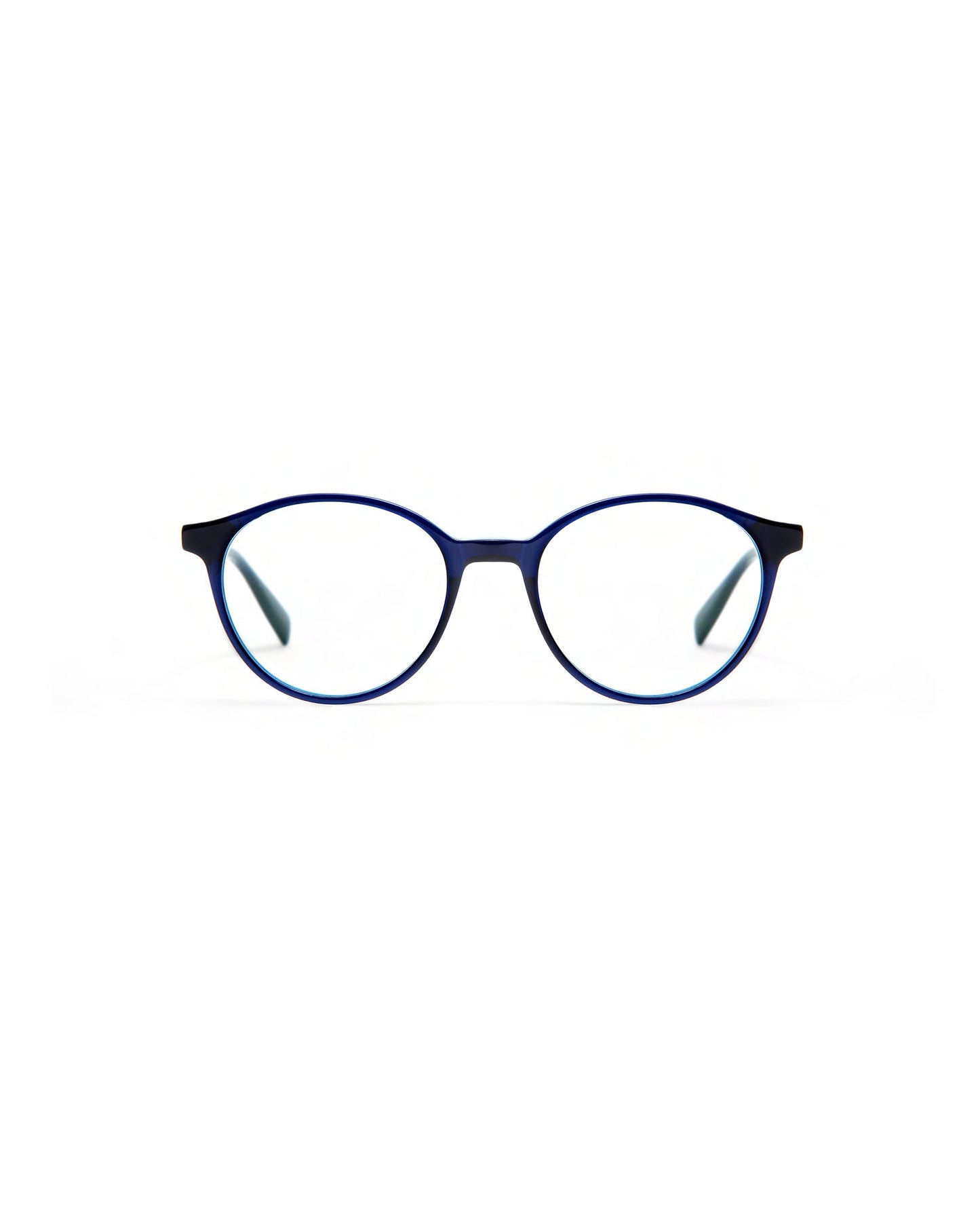 BROOKS XL: Redondas Acetato Azul optical glasses by GIGI STUDIOS 459