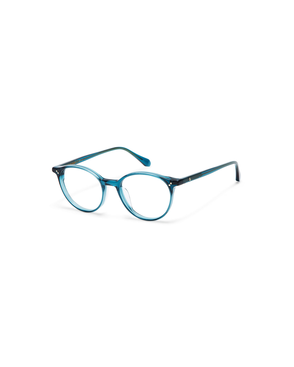 Brooks: Redondas Acetato Azul optical glasses by GIGI STUDIOS 1804