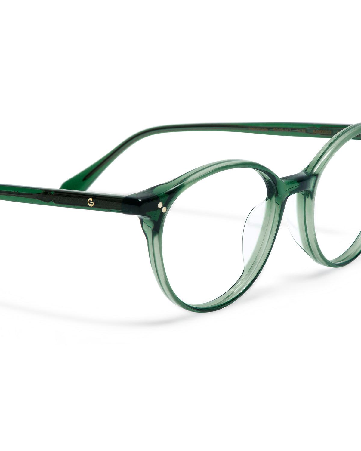 Brooks: Redondas Acetato Verde optical glasses by GIGI STUDIOS 1810