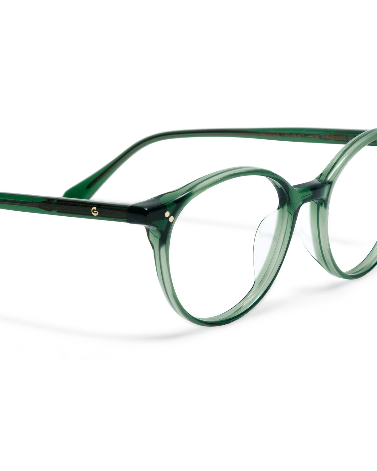 Brooks: Redondas Acetato Verde optical glasses by GIGI STUDIOS 1810