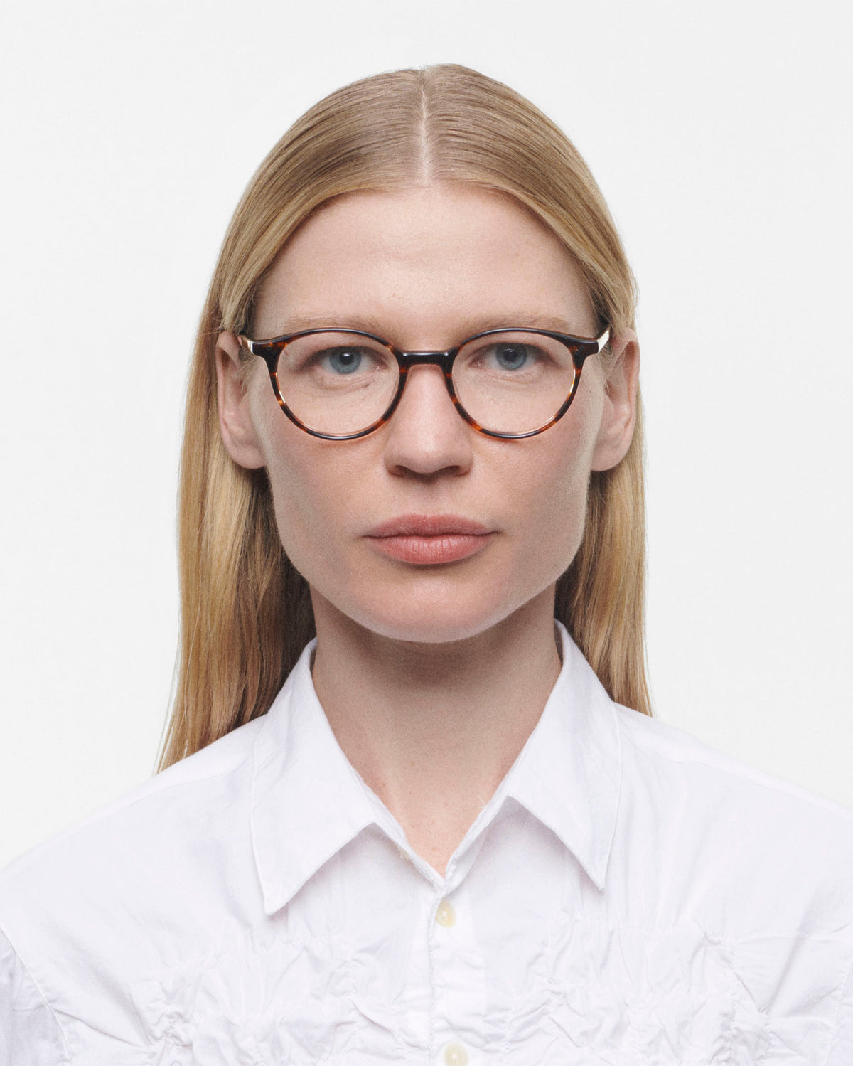 Brooks: Redondas Acetato Marrón optical glasses by GIGI STUDIOS 467