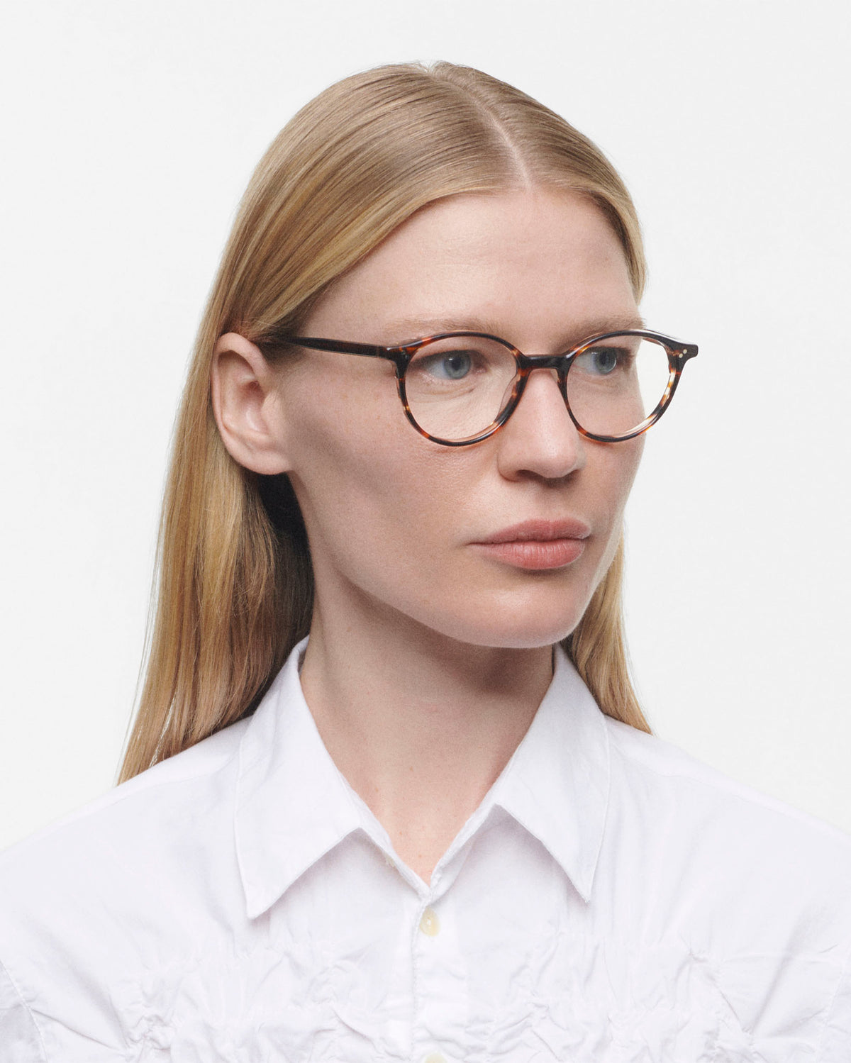 Brooks: Redondas Acetato Marrón optical glasses by GIGI STUDIOS 468