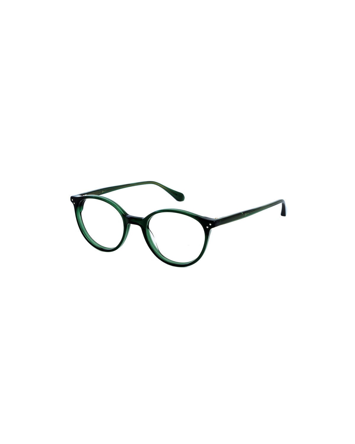 Brooks: Redondas Acetato Verde optical glasses by GIGI STUDIOS 1830