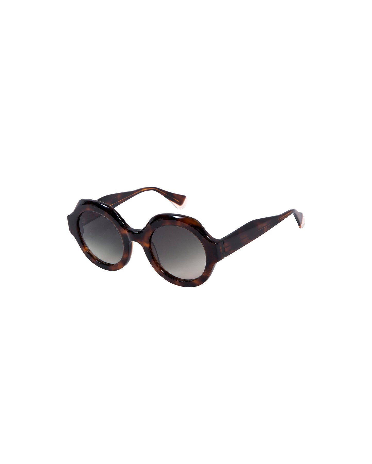 MADDIE: Redondas Acetato Havana sunglasses by GIGI STUDIOS 2825