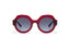 MADDIE: Redondas Acetato Rojo sunglasses by GIGI STUDIOS 2826