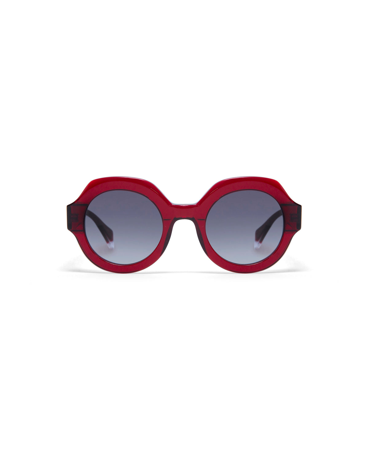 MADDIE: Redondas Acetato Rojo sunglasses by GIGI STUDIOS 2826