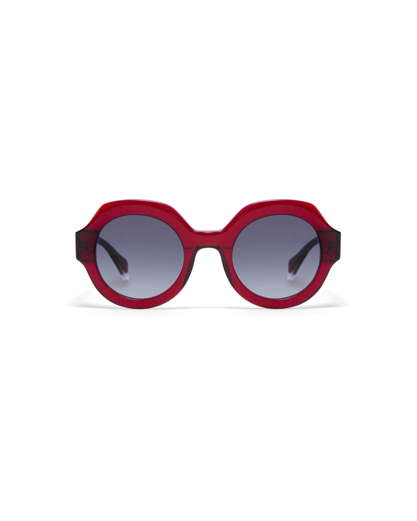 MADDIE: Redondas Acetato Rojo sunglasses by GIGI STUDIOS 2826