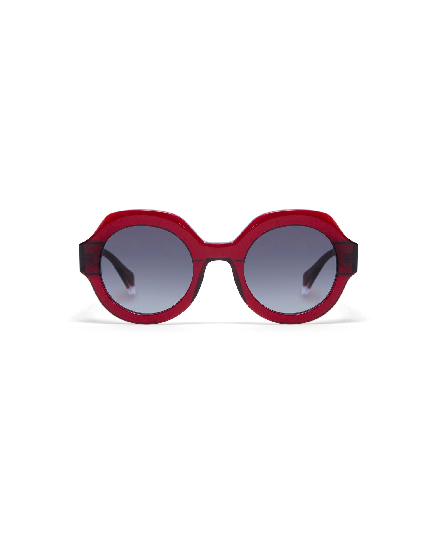 MADDIE: Redondas Acetato Rojo sunglasses by GIGI STUDIOS 2826