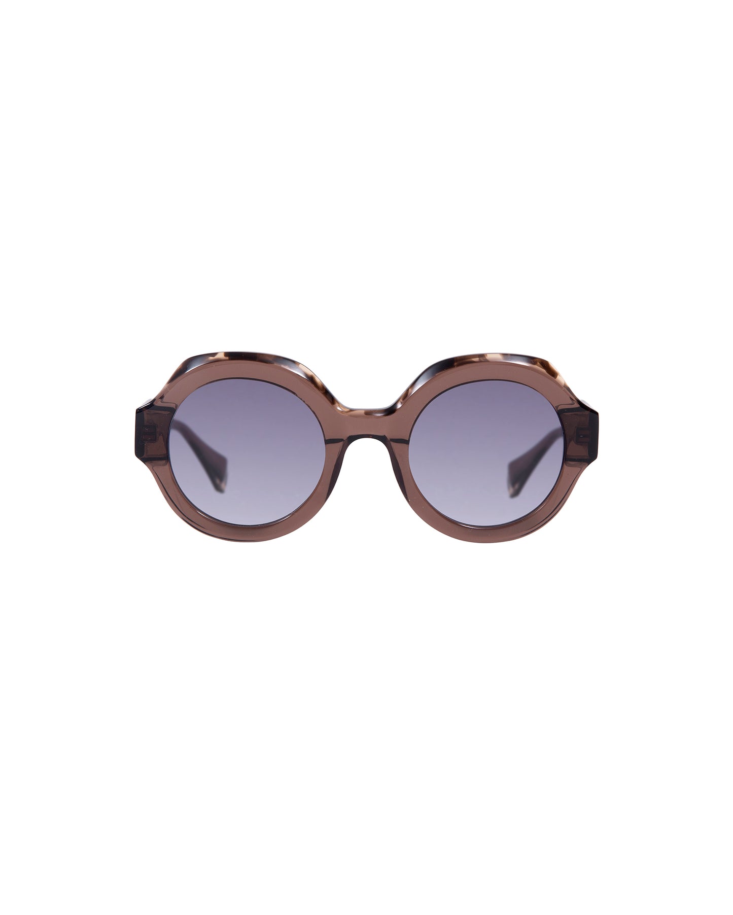MADDIE: Redondas Acetato Marrón sunglasses by GIGI STUDIOS 2828