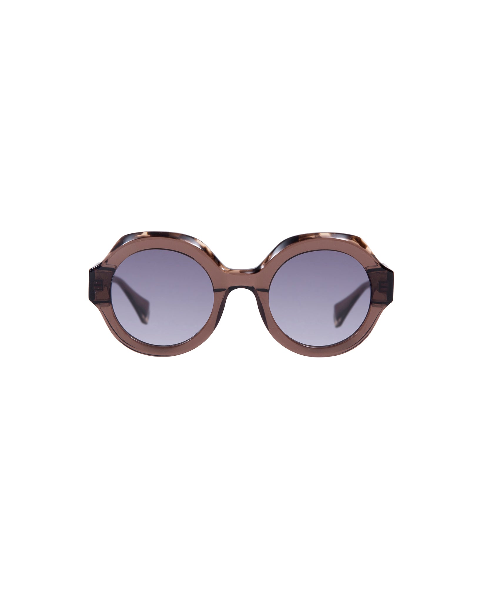 MADDIE: Redondas Acetato Marrón sunglasses by GIGI STUDIOS 2828