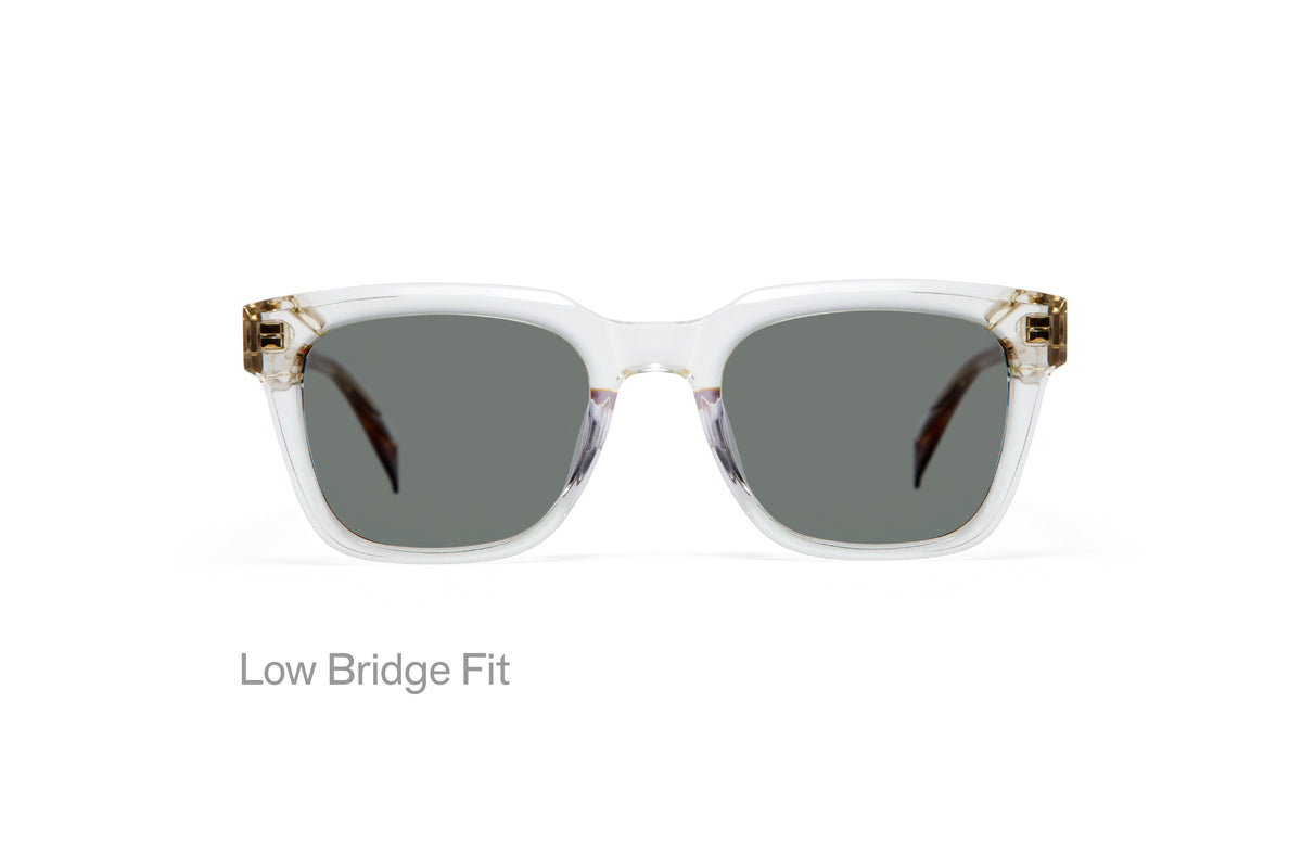 WRIGHT: Cuadrada Acetato Transparente sunglasses by GIGI STUDIOS 3182