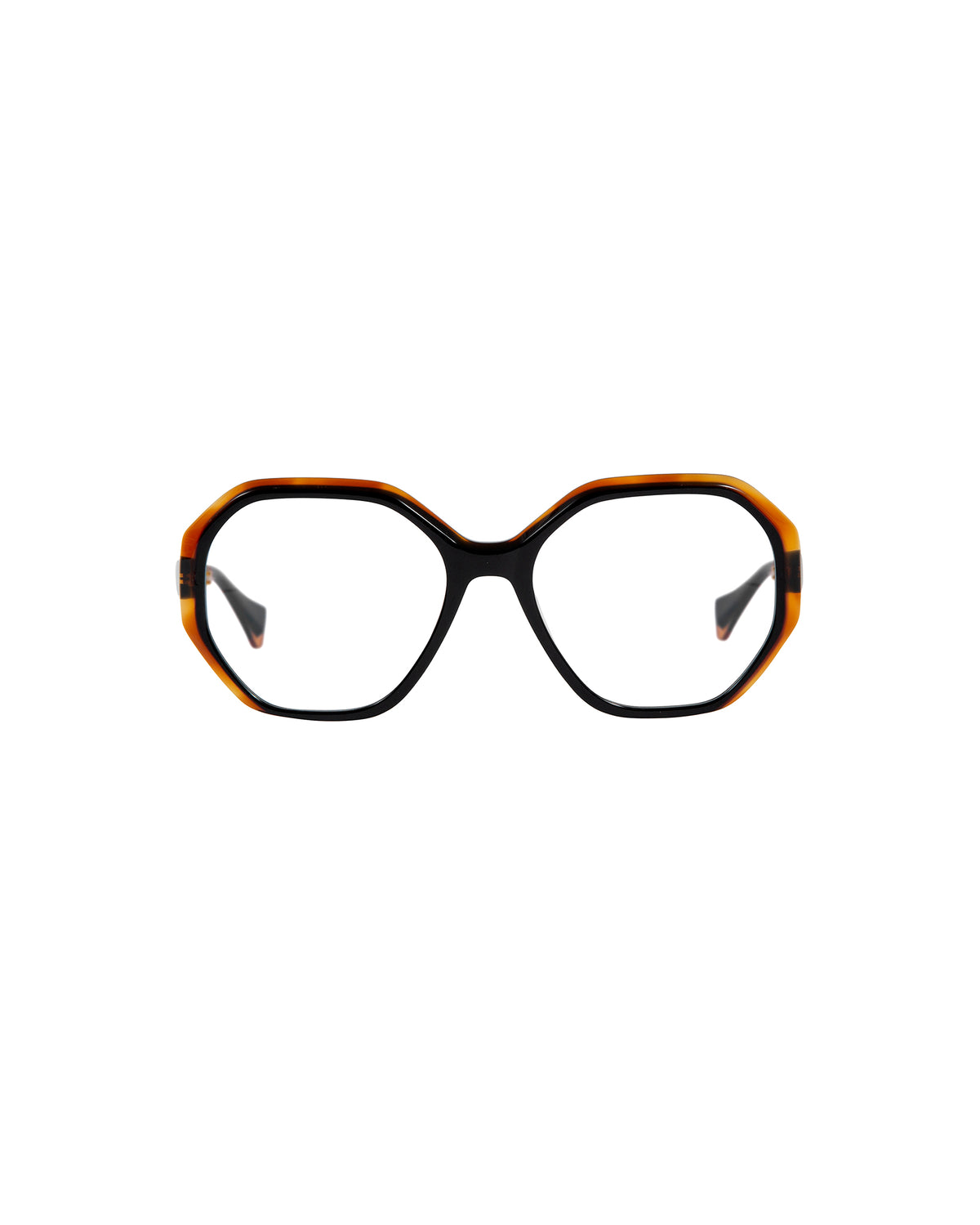 CHRISTINE: Geométricas Acetato Noir optical glasses by GIGI STUDIOS 3451